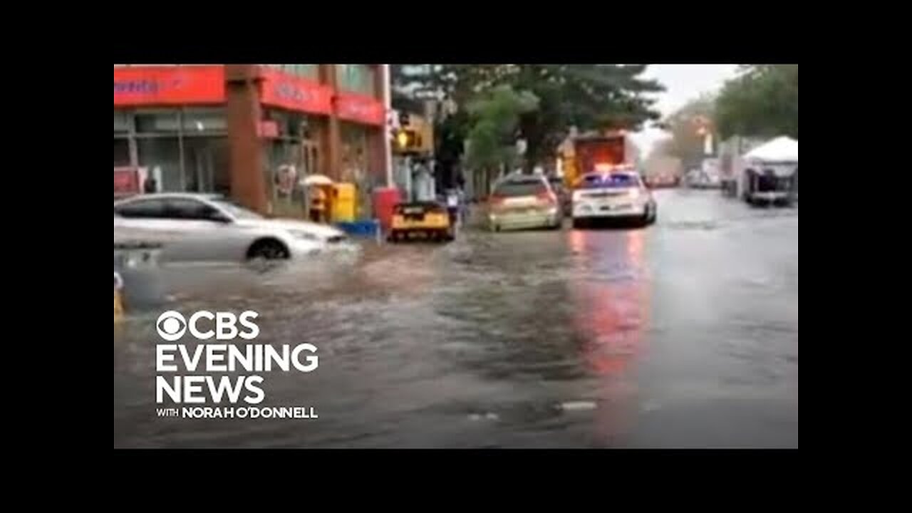 Record-breaking rainfall causes flooding in New York City