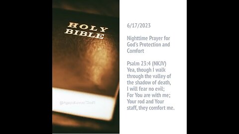 Nighttime Prayer for God's Protection and Comfort #Shorts