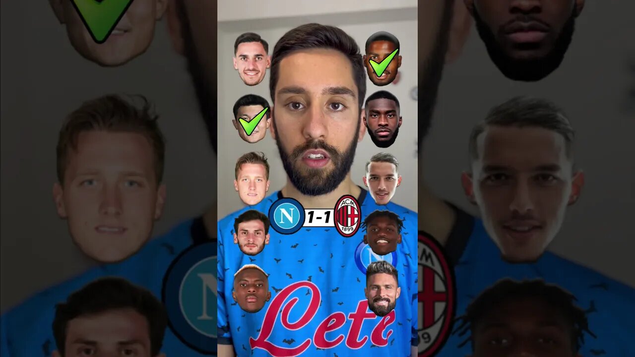 Napoli vs Milan #championsleague #football #napoli #footballshorts #milan