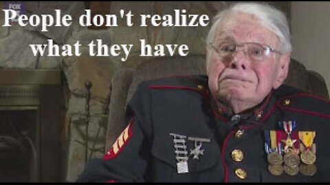 People don't realize what they have - Marine Sergeant