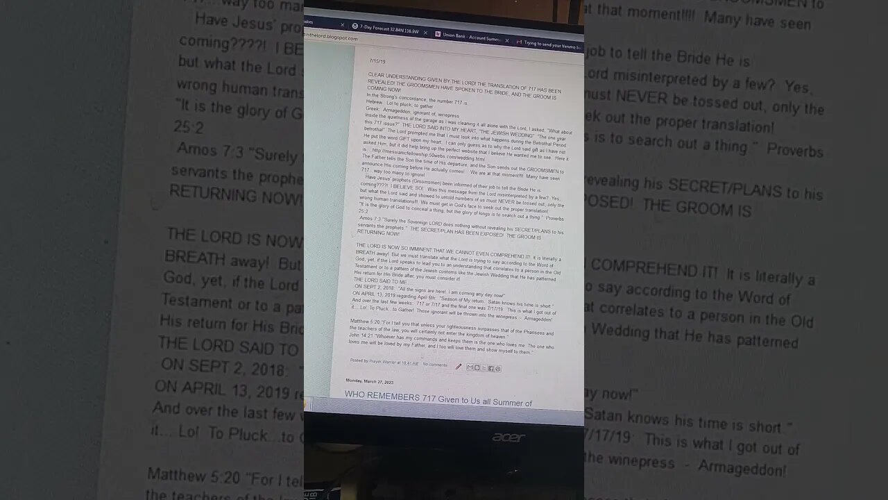 THIS YEAR, THE LAST DAY OF FEAST OF TRUMPETS IS 7-17...7/7...As Above So Below...