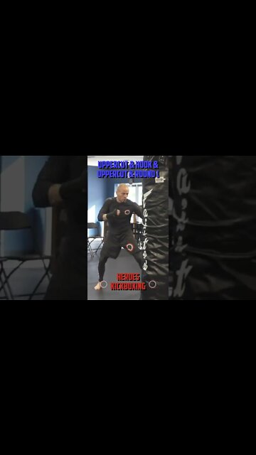 Heroes Training Center | Kickboxing "How To Double Up" Uppercut & Hook & Uppercut & Round 1 #Shorts