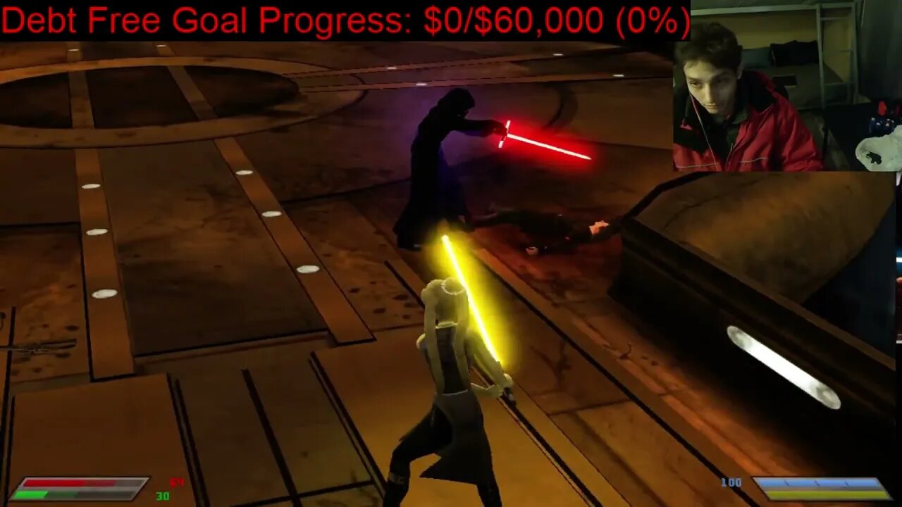 Kylo Ren VS Cin Drallig In A Battle With Live Commentary In Star Wars Jedi Knight Jedi Academy