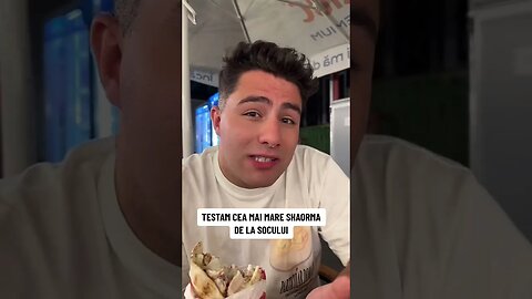 TESTAM CEA MAI MARE SHAORMA DE LA SOCULUI #oguritamica #mancaciosul #mancare #romania #food