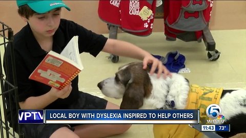 Palm Beach County boy's non-profit helping people overcome dyslexia