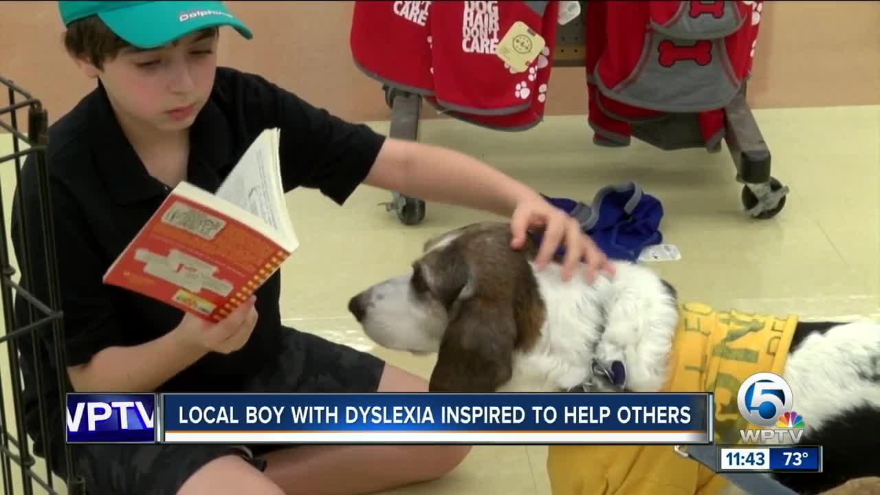 Palm Beach County boy's non-profit helping people overcome dyslexia