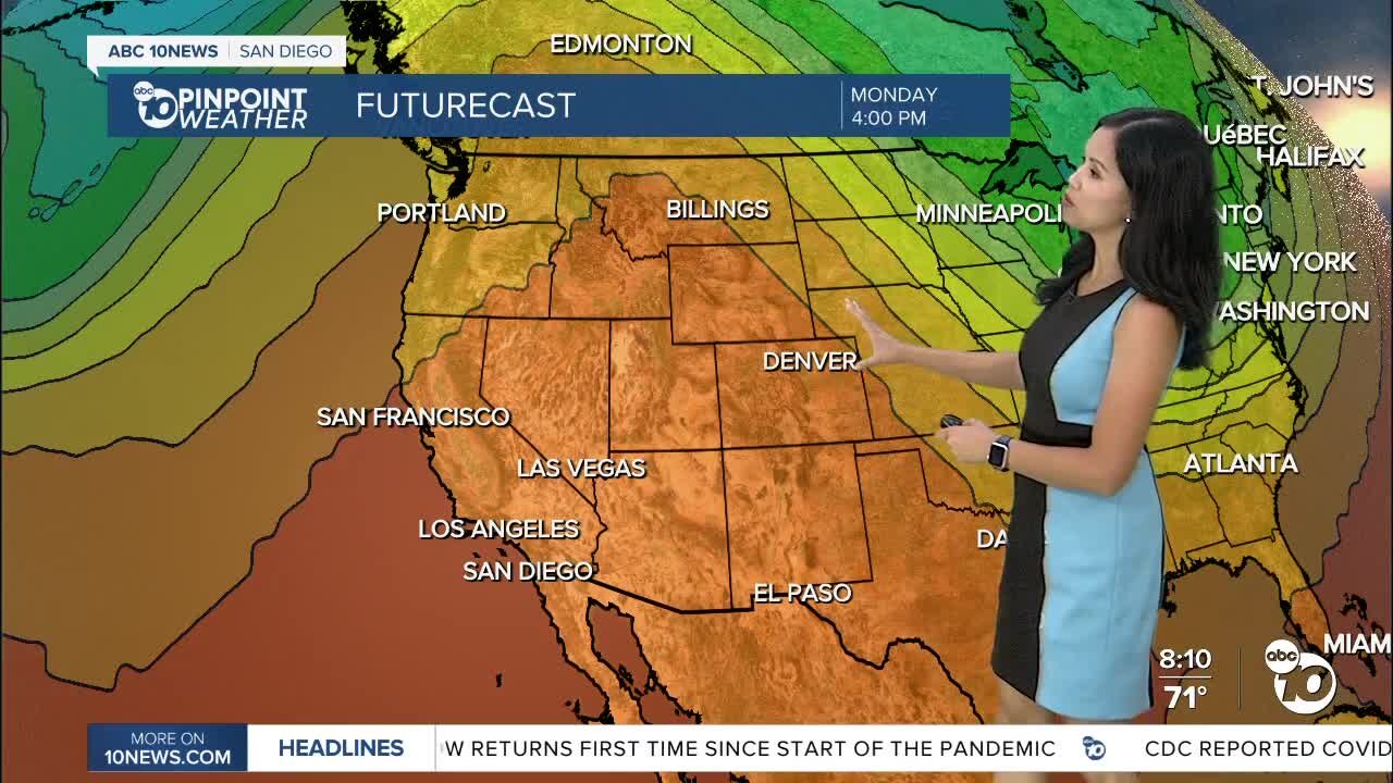 ABC 10News Pinpoint Weather for Sun. Sept. 25, 2022