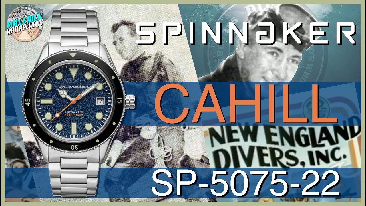 Diver Down! | Spinnaker Cahill 150m Autmomatic Blue Diver SP-5075-22 Unbox & Review Maverick