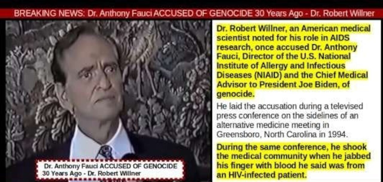 Doctor PUBCLICLY Accuses Fauci of LYING and GENOCIDE