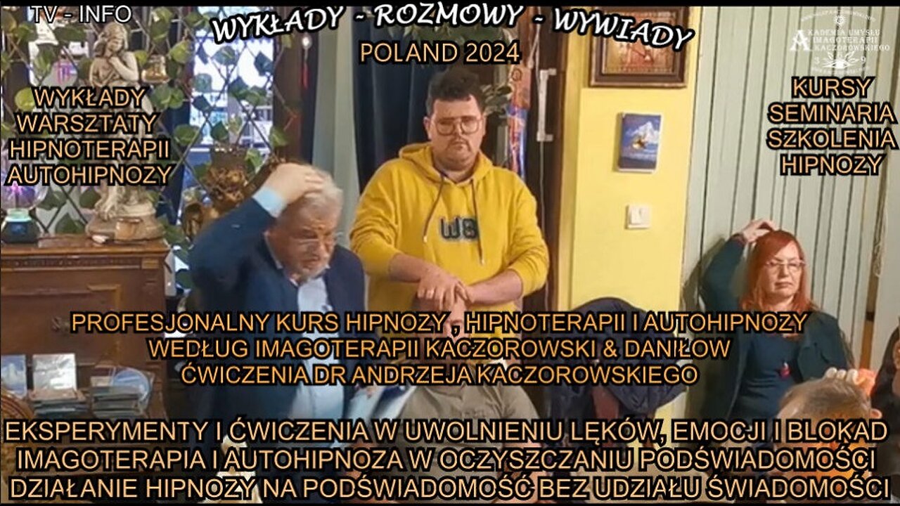 EKSPERYMENTY I ĆWICZENIA W UWOLNIENIU LĘKÓW, EMOCJI I BLOKAD. IMAGOTERAPIA I AUTOHIPNOZA W OCZYSZCZANIU PODŚWIADOMOŚCI. DZIAŁANIE HIPNOZY NA PODŚWIADOMOŚCI BEZ UDZIAŁU ŚWIADOMOŚCI.