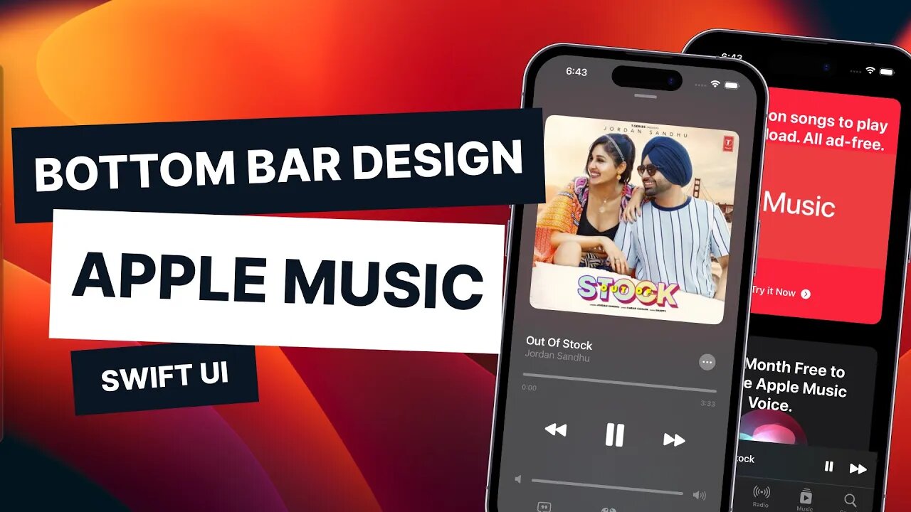 Bottom-bar design with Animation in SwiftUI ~ SwiftUI Tutorial