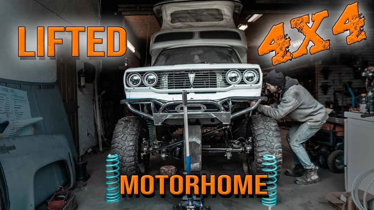 NEW SUSPENSION This house will WHEEL! Big mods to our 4x4 Toyota Land Cruiser Chinook Motorhome