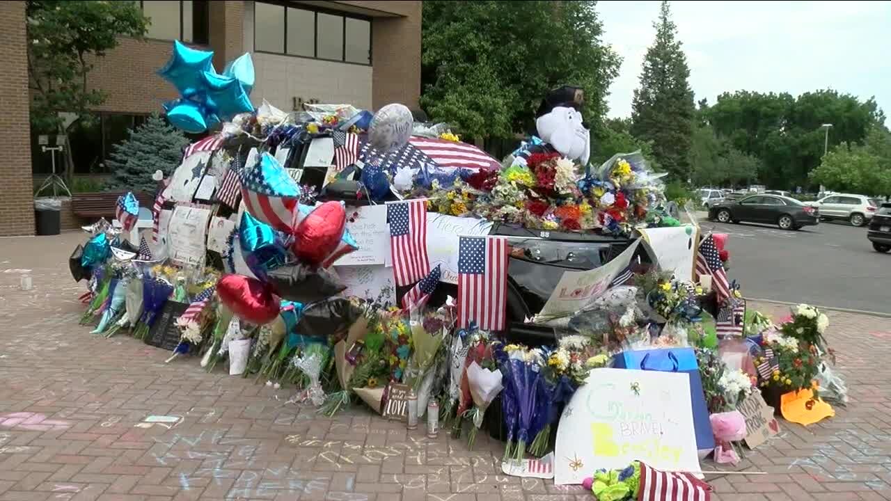 Memorial grows for fallen Arvada Officer Gordon Beesley