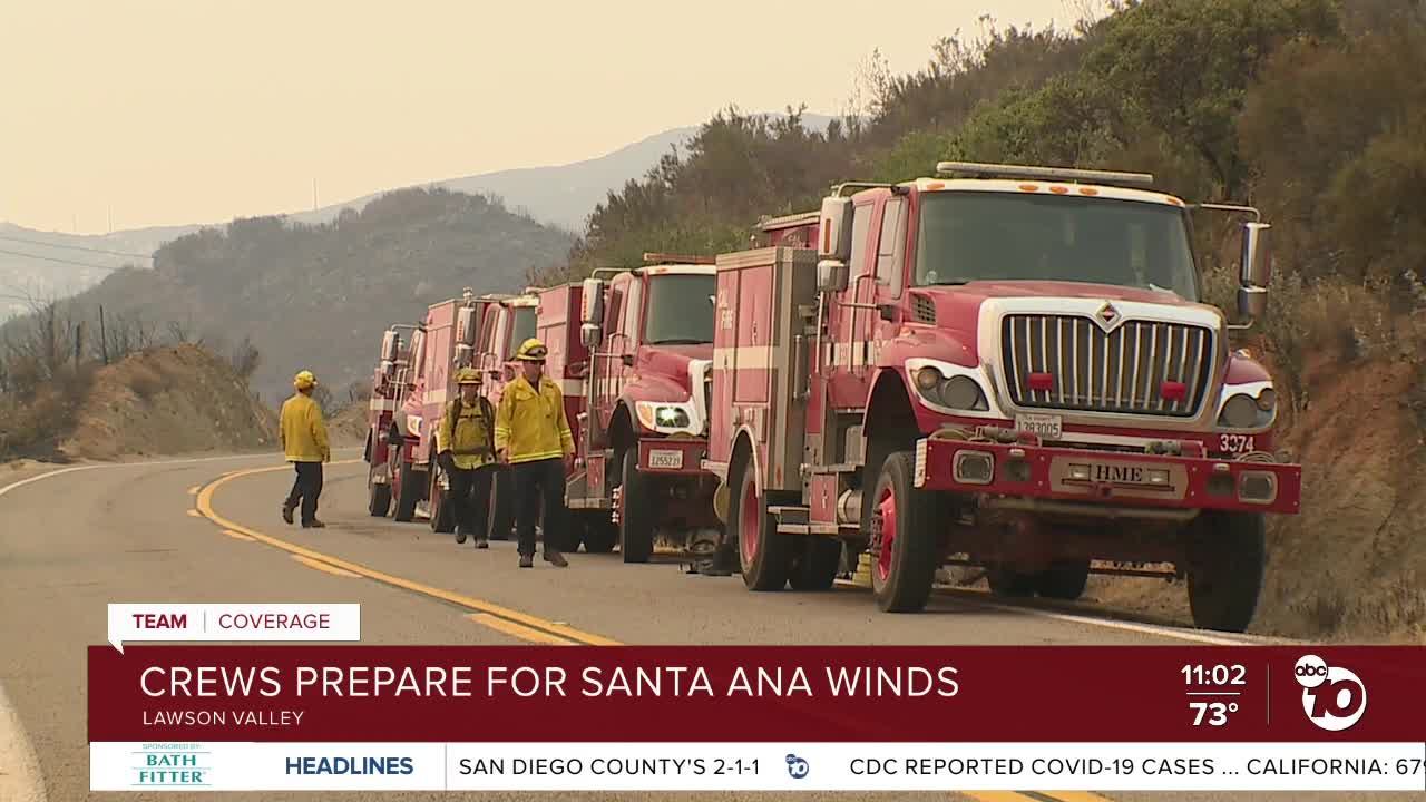 Crews battling Valley Fire prepare for Santa Ana winds