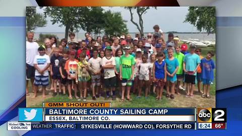 Good morning from the Baltimore County Sailing Center