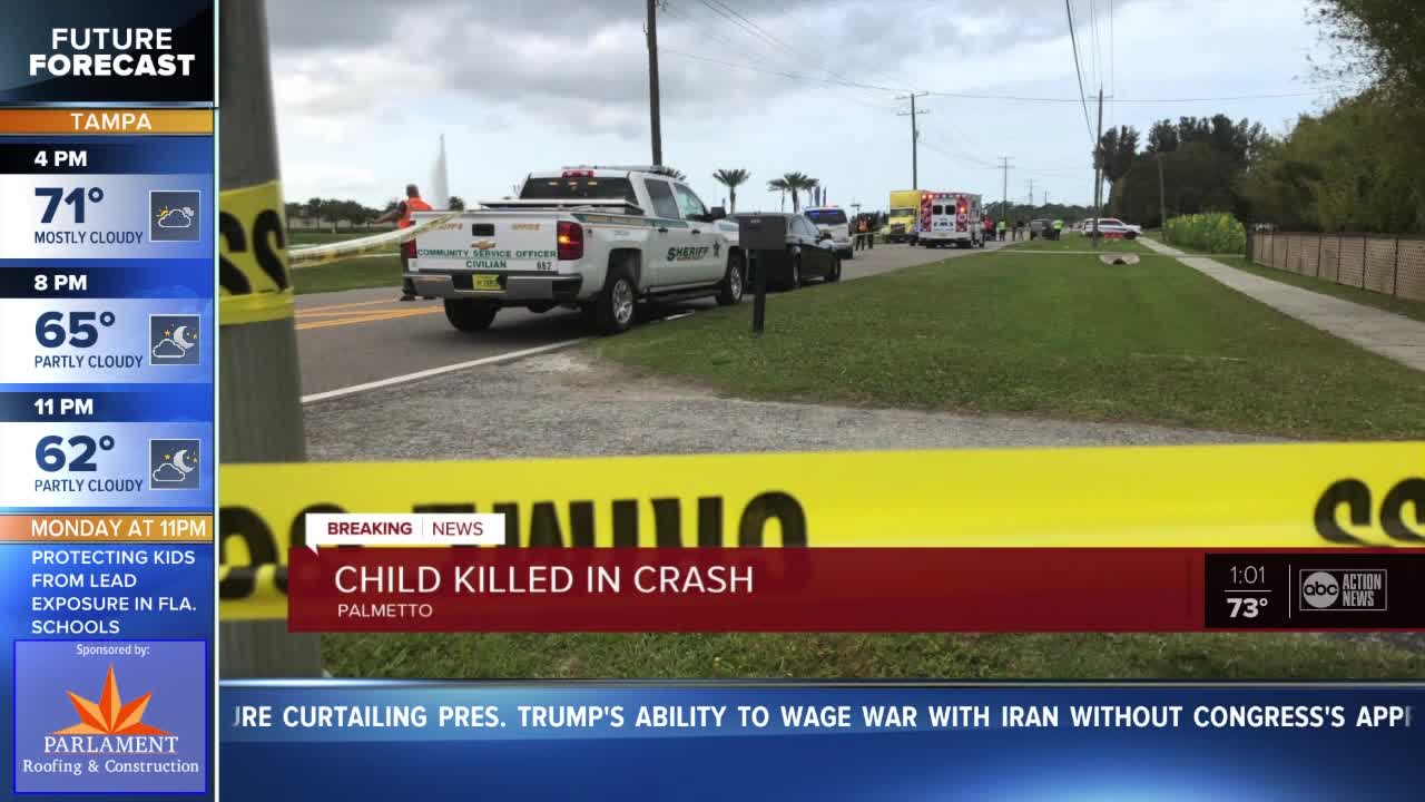 Toddler hit and killed by car in Palmetto