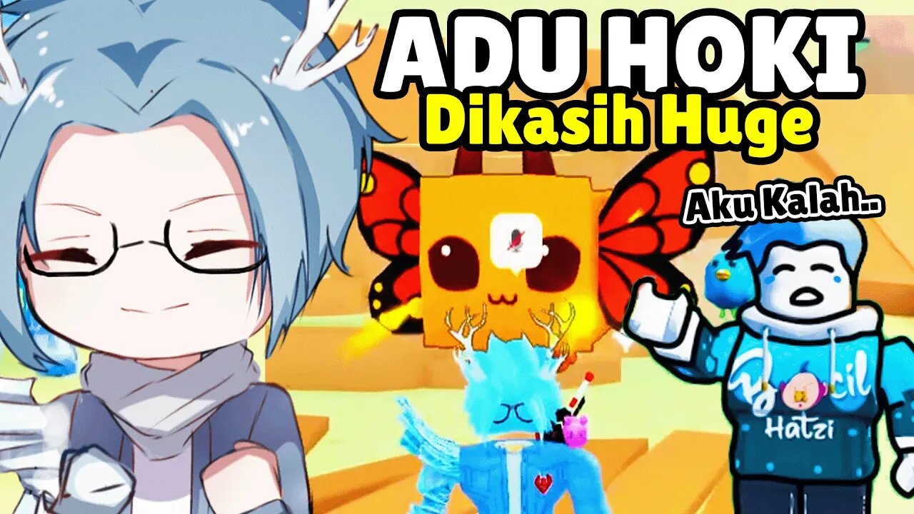 AKU DAPET HUGE BARU DARI ADU HOKI SAMA YOUTUBER INI DI PET SIMULATOR X!?