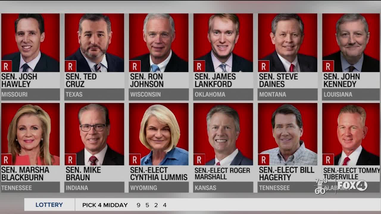 Twelve senators against electoral vote