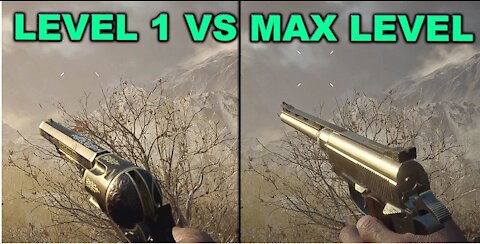 Resident Evil Village - All Magnum Weapon Damage Comparison (LEVEL 1 VS MAX LEVEL)