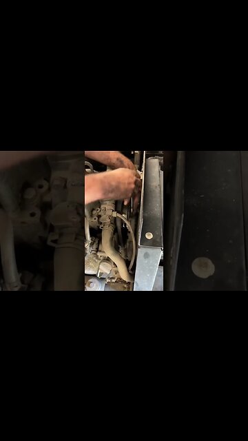 The secret of changing water pump belt on TriPac APU #shorts