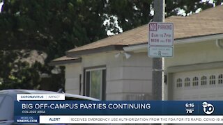 Big off-campus parties continue to be an issue for SDSU