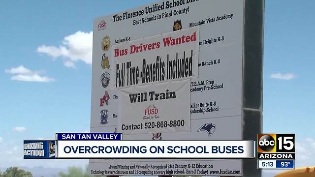 Crowded school buses in San Tan Valley have parents fuming