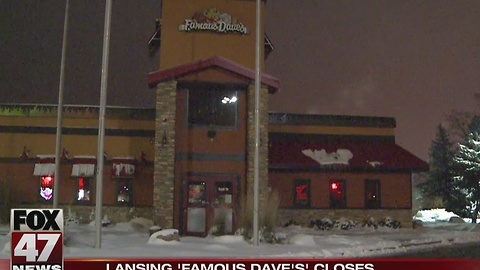 Famous Dave's closes in Holt