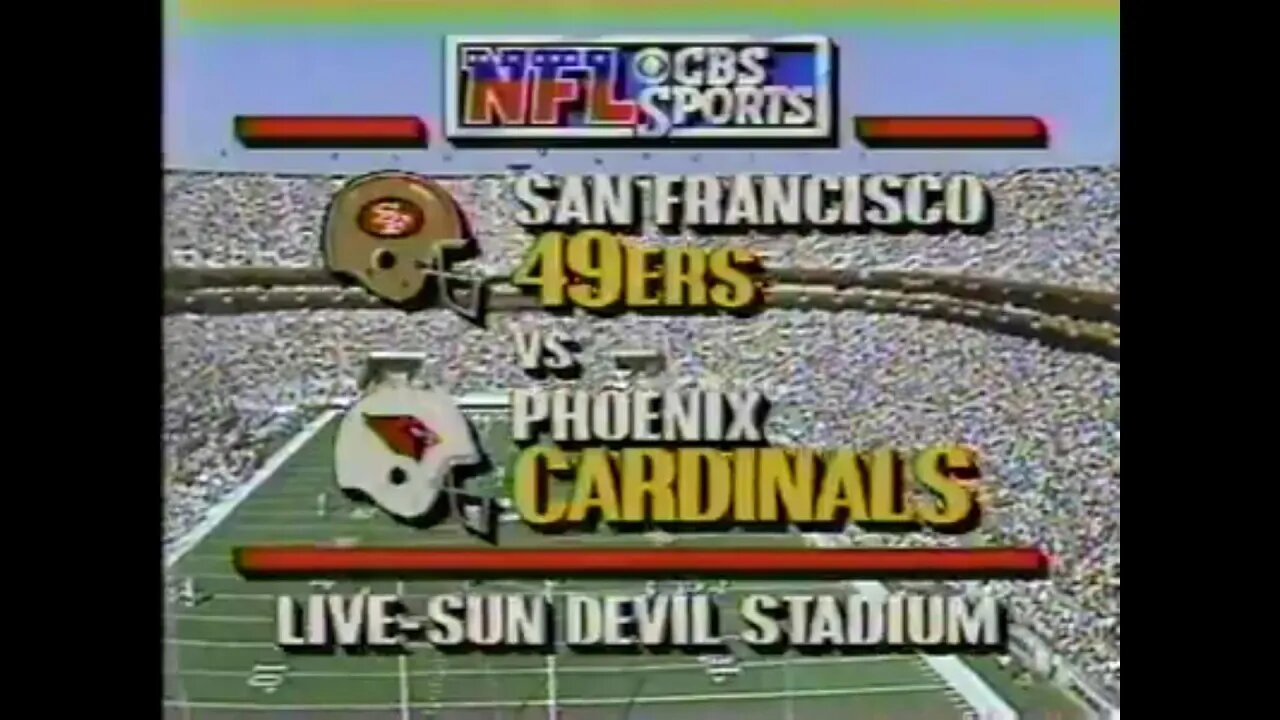 1988-11-06 San Francisco 49ers vs Phoenix Cardinals