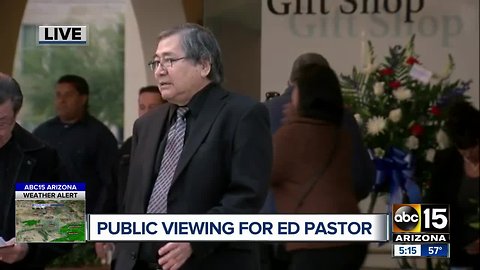 Public viewing held for former Arizona Congressman Ed Pastor