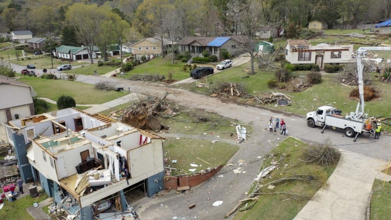 Deadly Tornadoes Tear Across the South, Leaving Six Dead