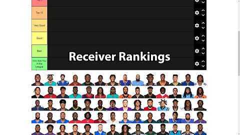 Receiver Rankings | Football Fanatics w/ @shaqwido