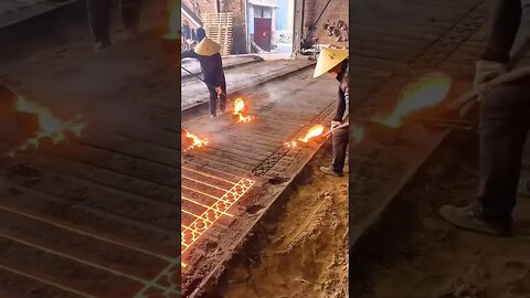 The manufacturing of garden gates is a littlemesmerizing to watch #shorts⠀