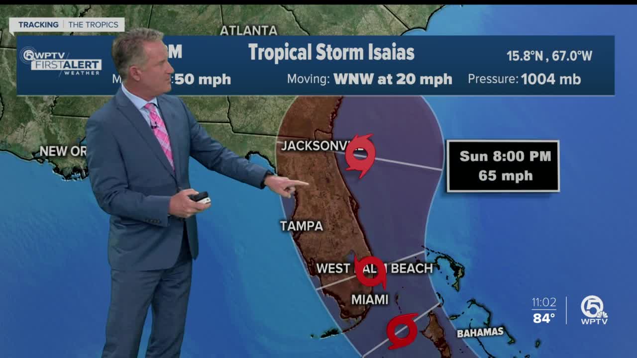 Tropical Storm Isaias forms