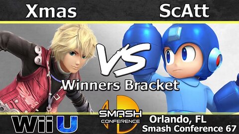 Xmas (Shulk) vs. MVG|ScAtt (Mega Man) - Wii U Winners Bracket - SC:67