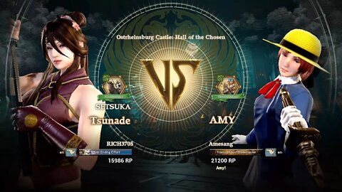 Tsunade (RICH3705) VS Amy (Amesang) (SoulCalibur™ VI: Online)