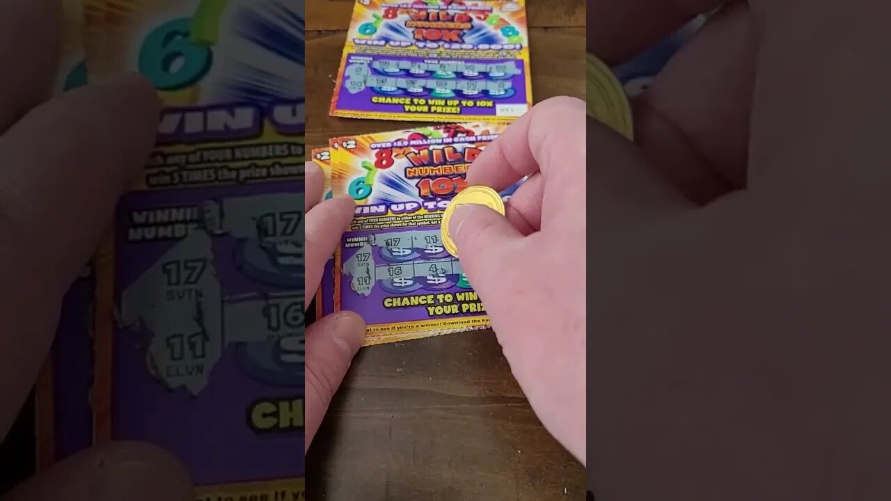 $2 Lottery Tickets Wild 10X Scratch Offs!