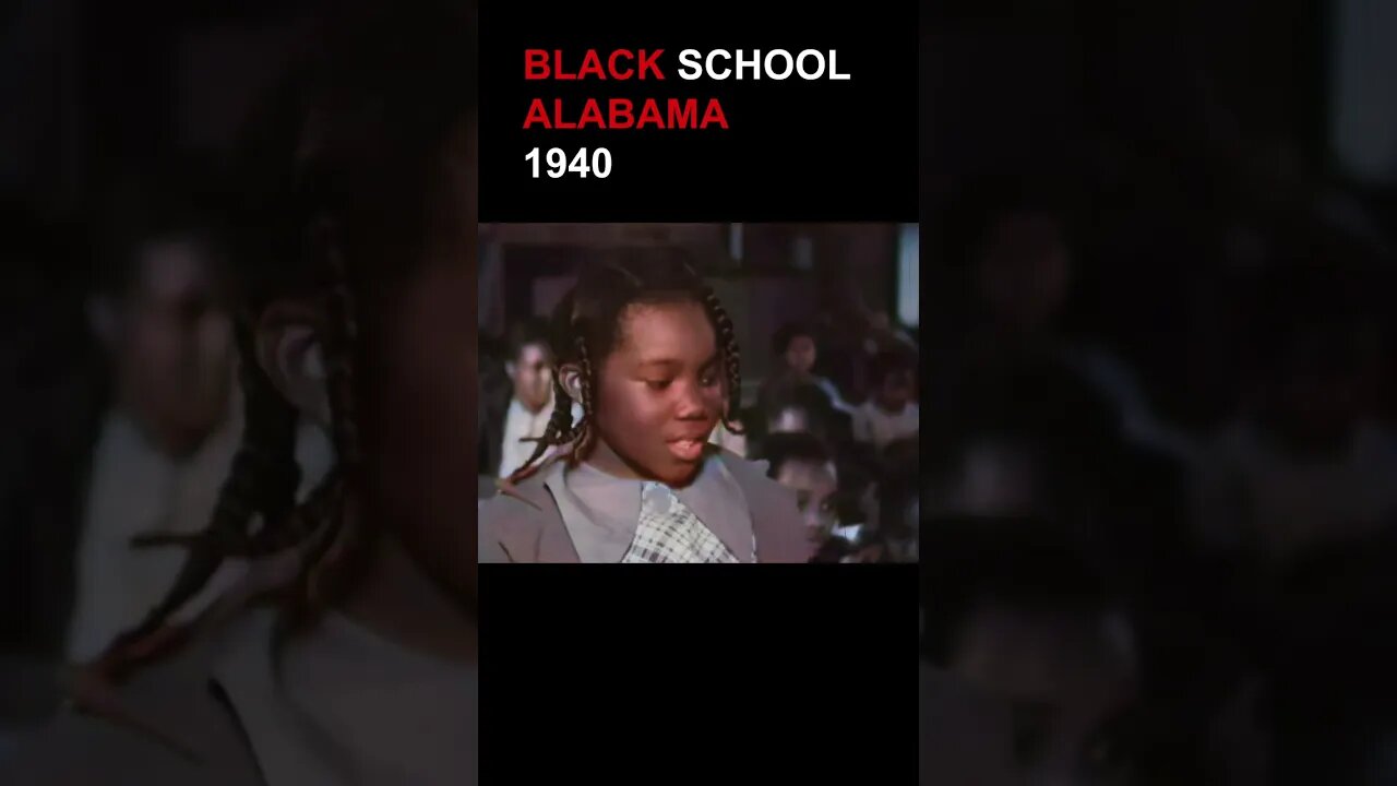 1940: Black School, Lowdnes County, Alabama | 60fps, AI Enhanced, Colorized