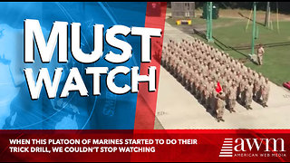 When This Platoon Of Marines Started To Do Their Trick Drill, We Couldn’t Stop Watching