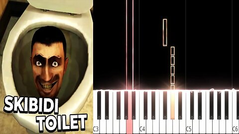 skibidi toilet (DaFuq!?Boom!) (Beginner/Super Easy) Piano Tutorial