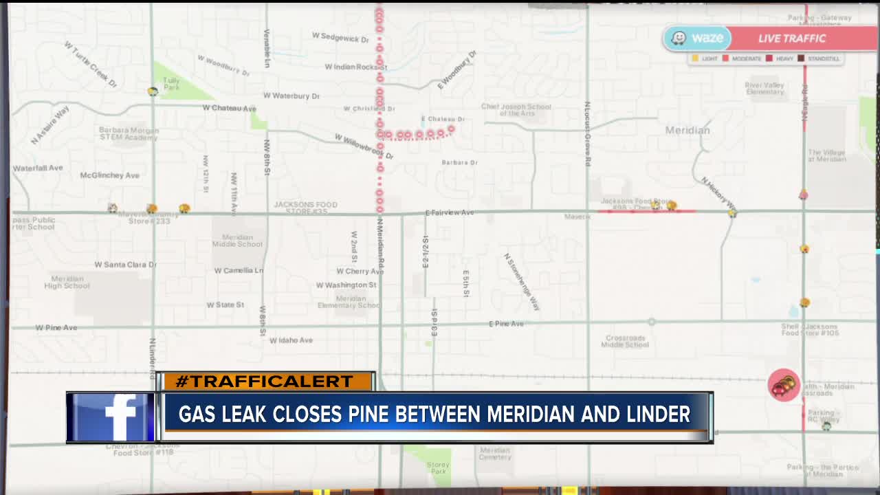 Gas leak near Meridian elementary school