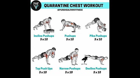 Chest workout home one week