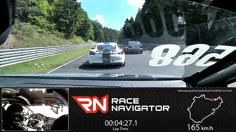 Chasing a Porsche Cayman for a Full Sub 8 Lap