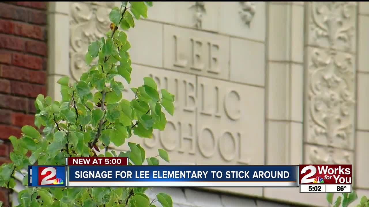 No plans to change "Lee" signs on Council Oak Elementary