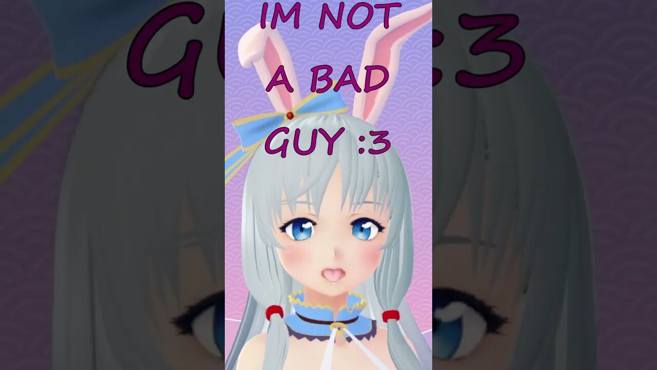 I MAY BE A BAD GUY 🫤 #shorts #vtuber #envtuber #envtubermemes #vtuberuprising #bunnyvtuber #memes