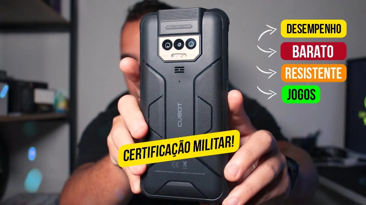 INDESTRUTÍVEL! CUBOT KINGKONG POWER, com 16GB de RAM e 256GB Interna! Unboxing e detalhes