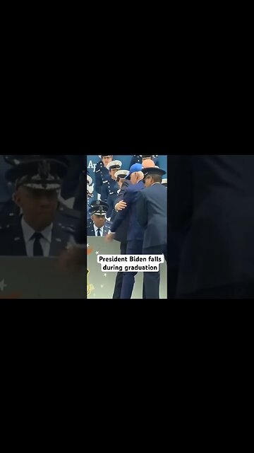 Joe Biden falls during Air Force graduation -World-Wire #shorts