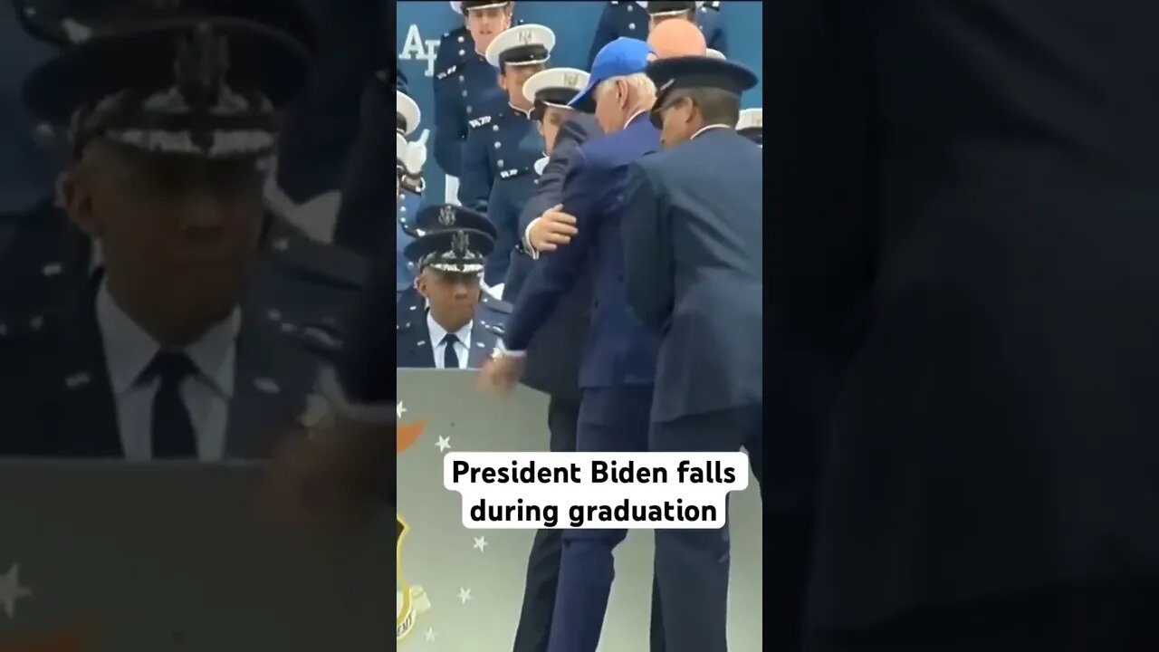 Joe Biden falls during Air Force graduation -World-Wire #shorts