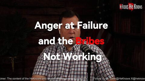 Anger at Failure and the Bribes Not Working