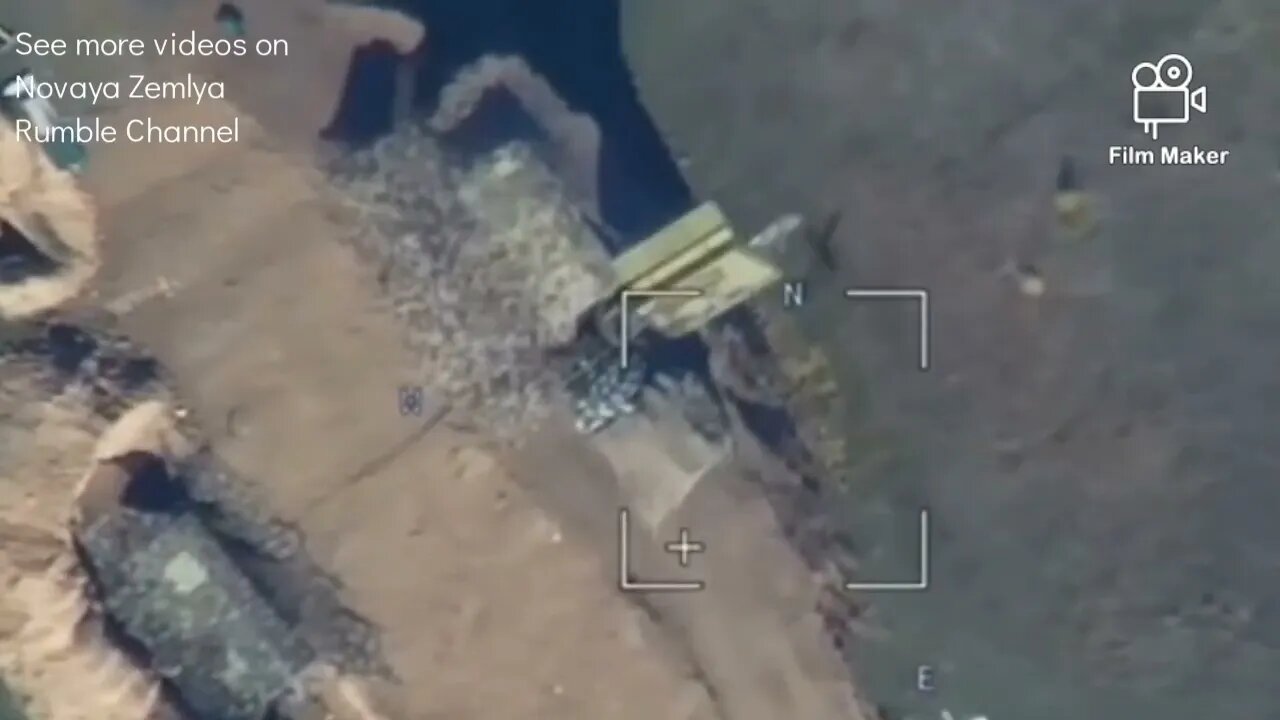 The destruction of Ukrainian radar unit by Russian Lancet kamikaze drone in Zaporizhye