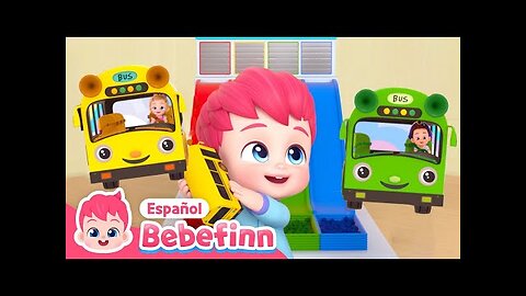 Buses de Colores🚌🌈 | Aprende los Colores | Canciones Infantiles | Bebefinn en español